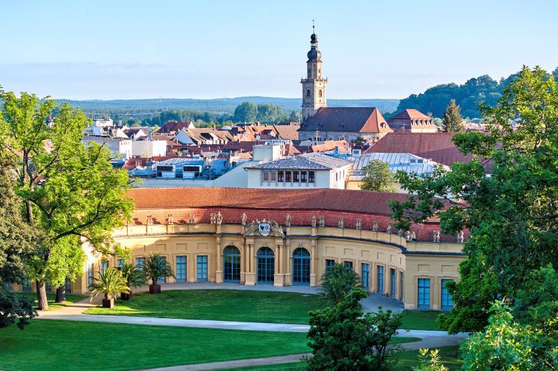 Erlangen Blick über den Schlossgarten