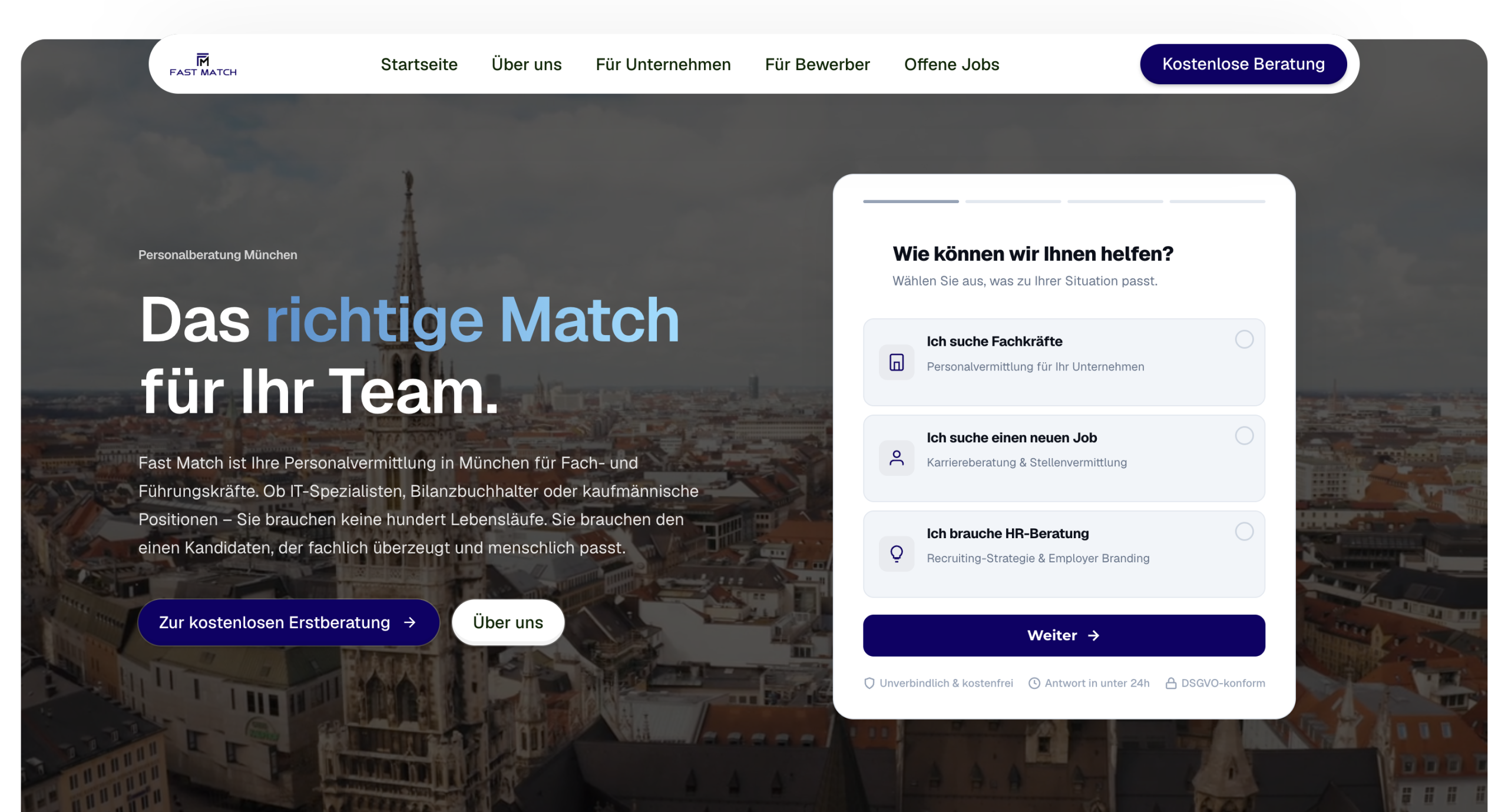 Fast Match Personal Website
